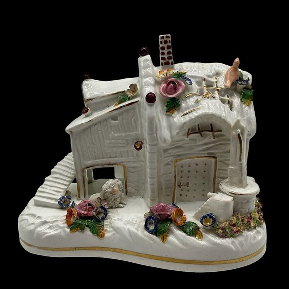 Coalport Vintage Porcelain Cottage Burner 7" Tall MCM Collectible  288 - Picture 1 of 16